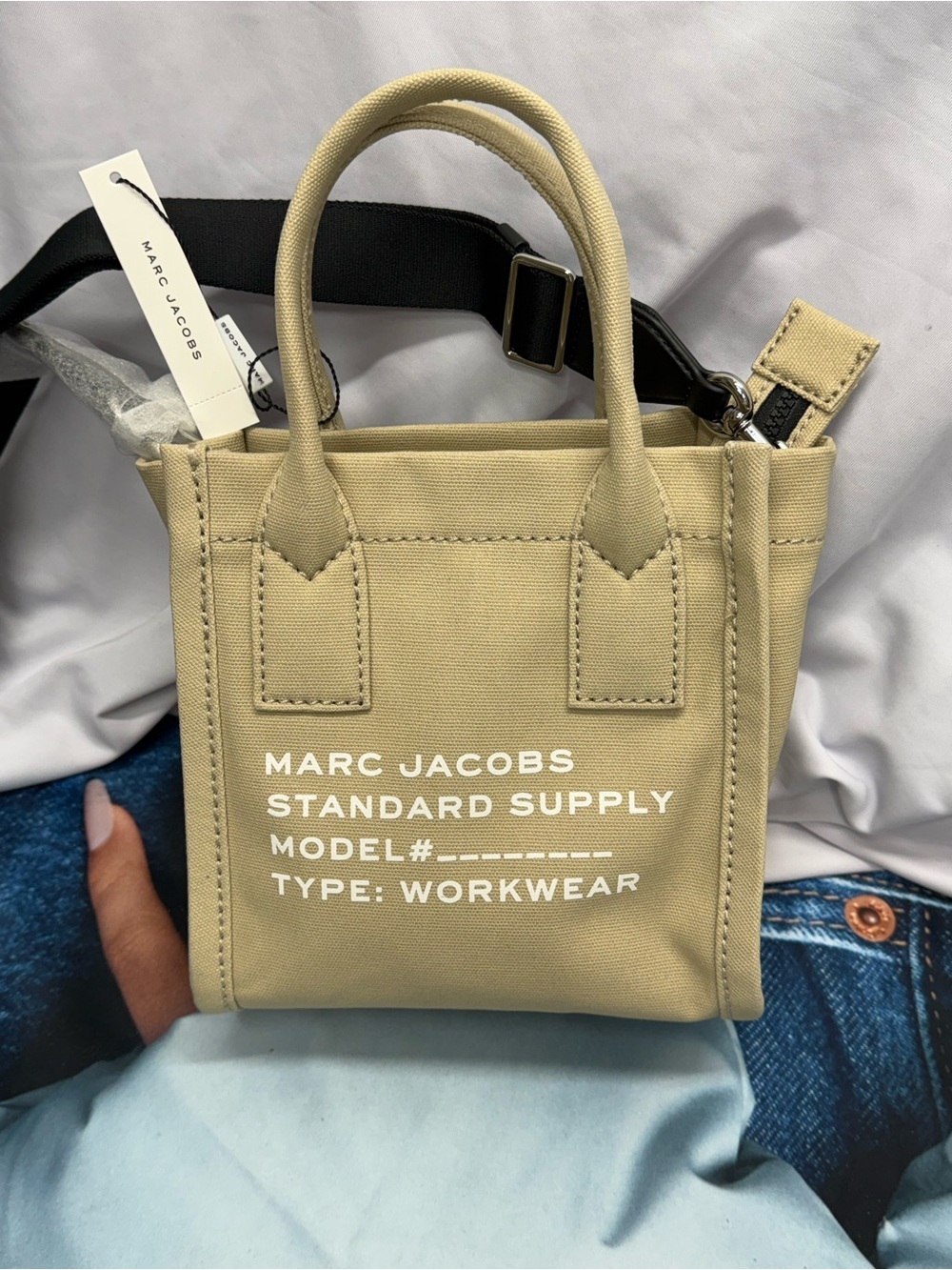 (new+tag) The Marc Jacobs canvas supply crossbody bag beige khaki tan